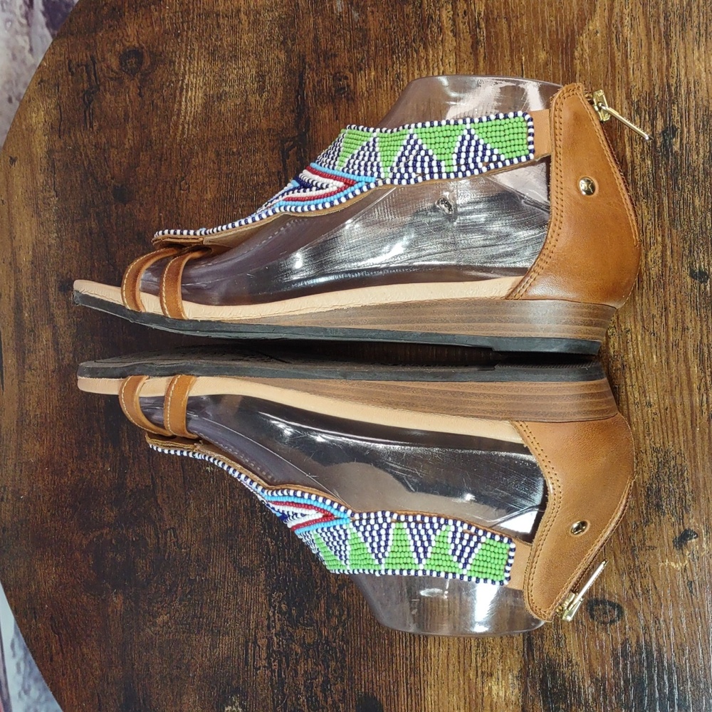 Pikolinos MASSAI Beaded Leather Sandals - Picture 8 of 12